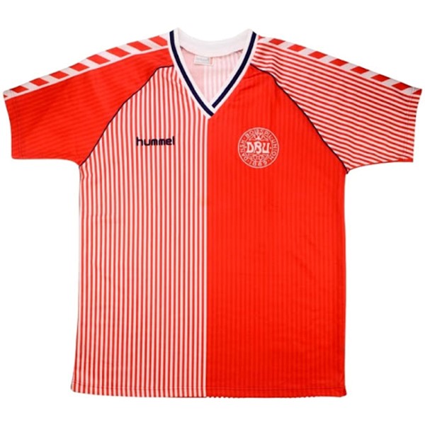 Thailandia Maglia Danimarca 1ª Retro 1986 Rosso